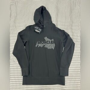 Moncler Glitter Logo Hoodie. Oversized Fit. BNWT